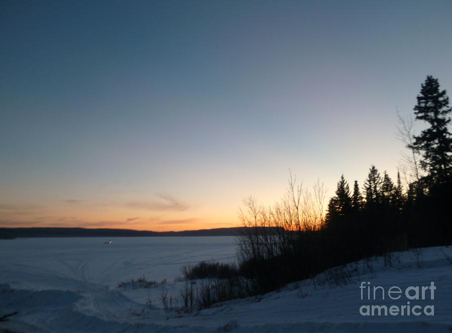 Winter Photograph - Winter Sunset - Whitefish Lake by Art Studio