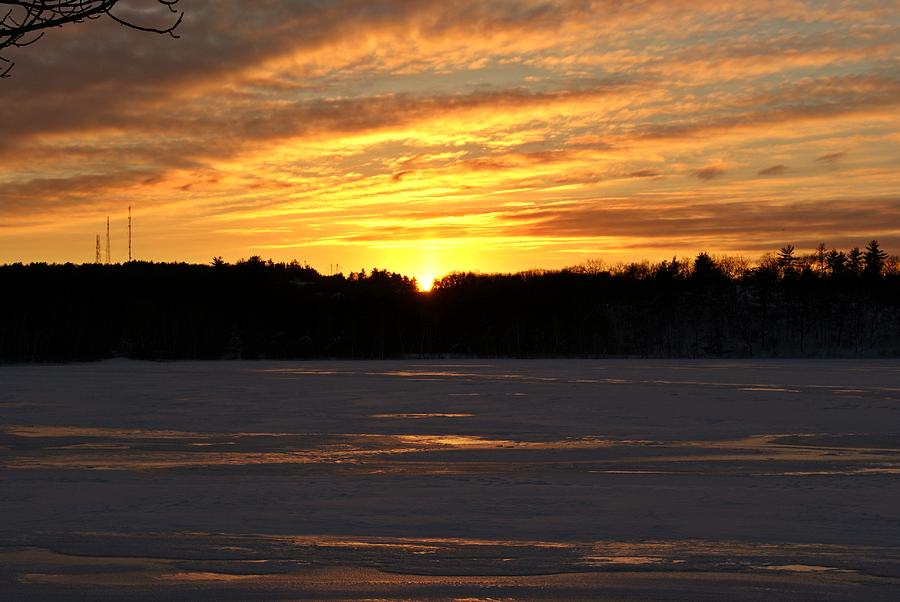 Winter Sunset II Photograph by Joe Faherty