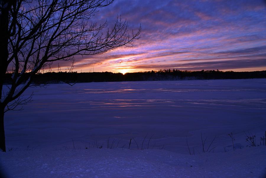 Winter Sunset III Photograph by Joe Faherty