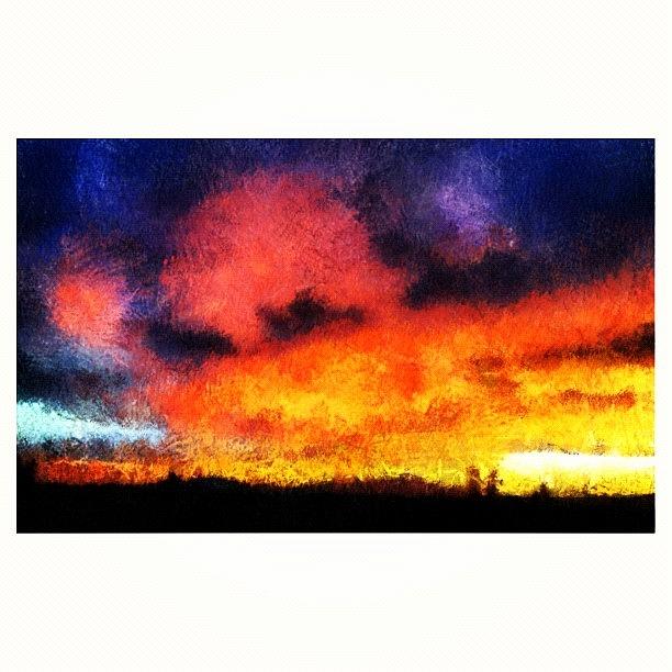 Sunset Photograph - Winter Sunset In Santa Fe by Paul Cutright