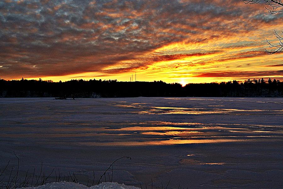 Winter Sunset IV Photograph by Joe Faherty