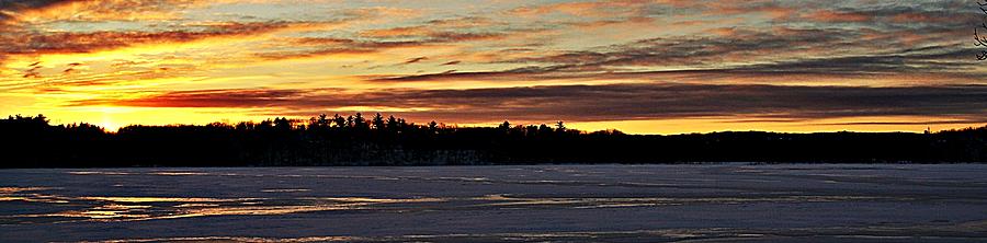 Winter Sunset V Photograph by Joe Faherty