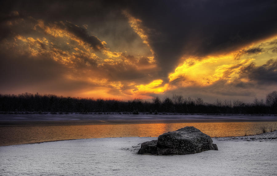 Winter Sunset Photograph by Yelena Rozov