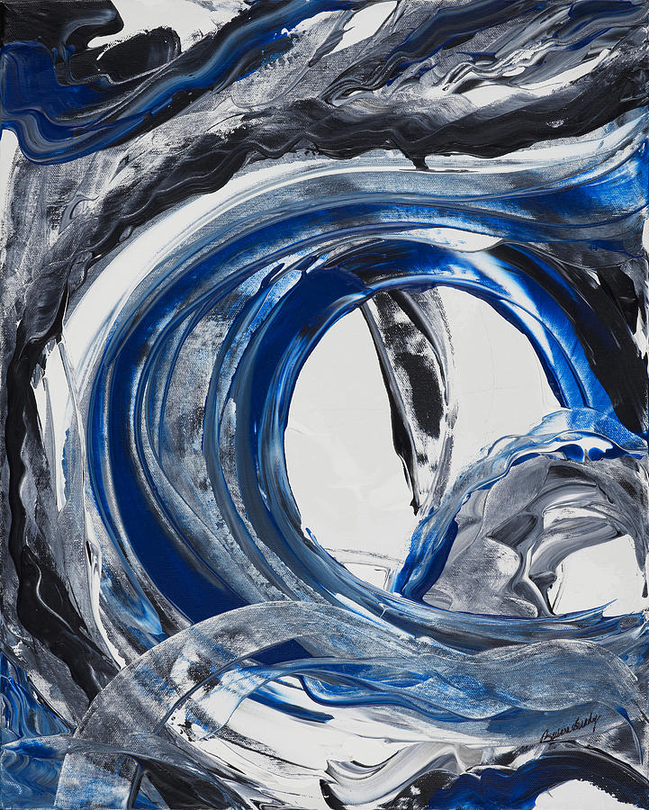 Winter Wave Painting by Barbara Brady - Fine Art America