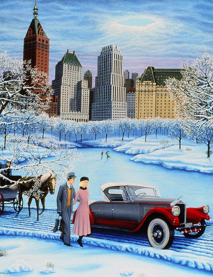 Winter Wonderland Painting by Tracy Dennison