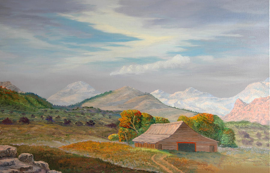 Mountain Painting - Winters Coming by Tom McAlpin