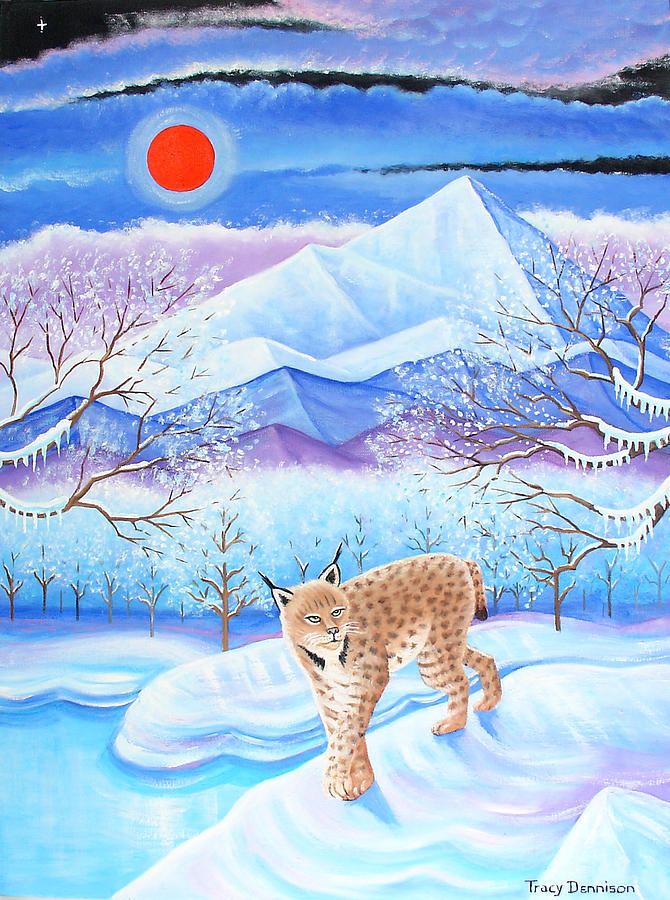 Winters Eve Painting by Tracy Dennison