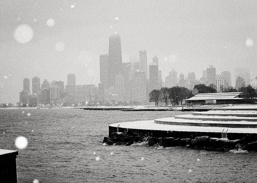 Wintery Chicago Photograph by Laura Kinker