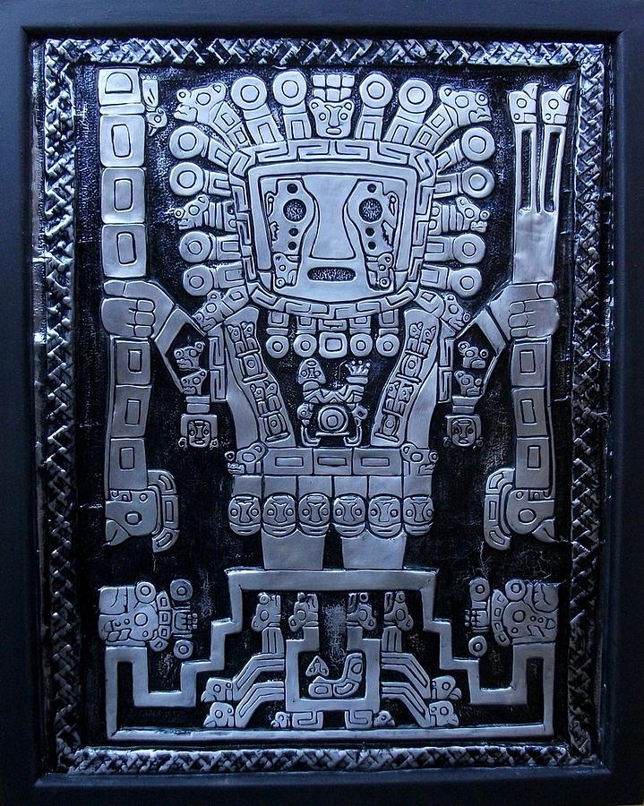 Inca Relief - Wiracocha the Creator by Cacaio Tavares