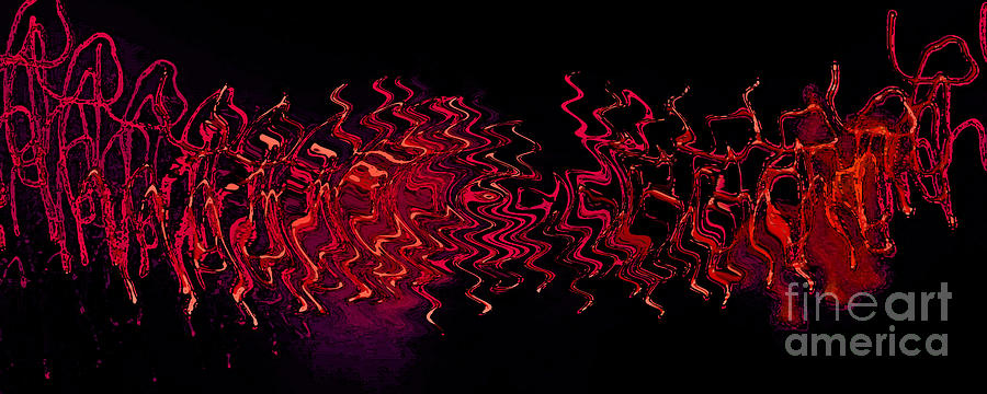 Inspirational Digital Art - Wire Dance by Michelle Hershiser