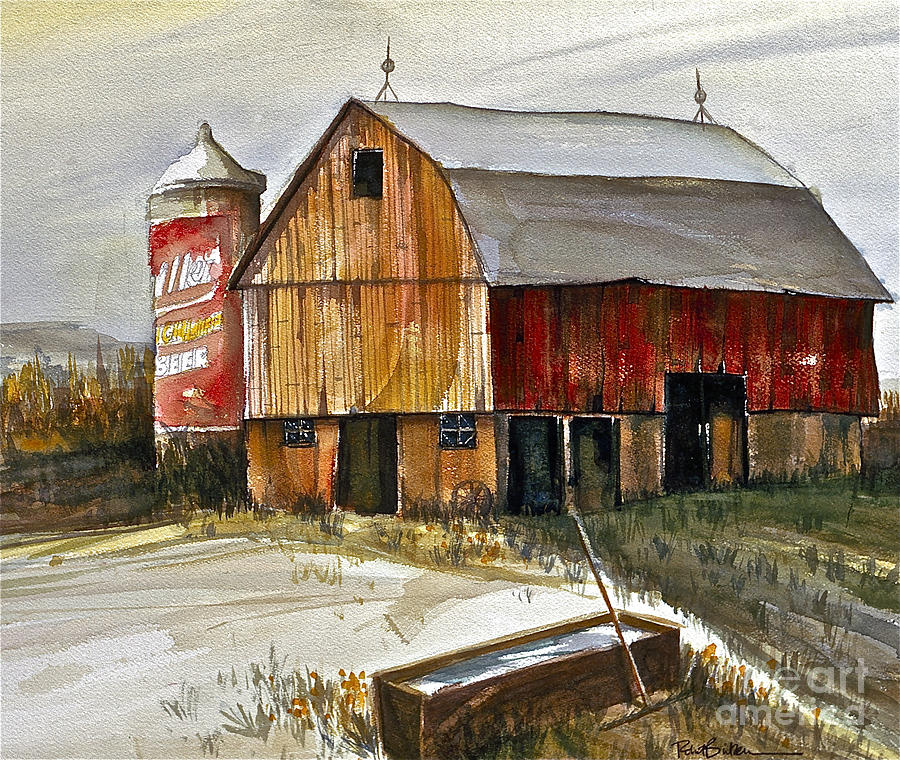 Wisconsin Barn Painting by Robert Birkenes