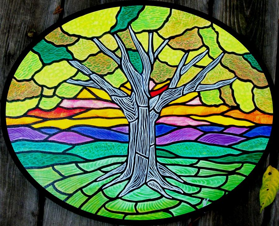 Wisdom Tree Painting by Jim Harris