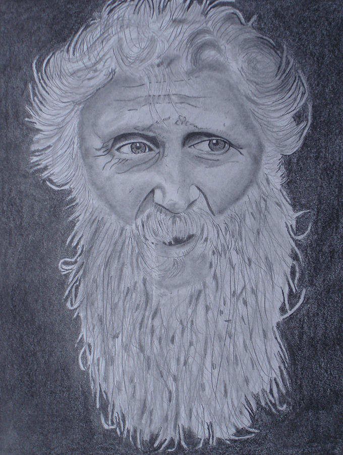 Wise Man Eyes. Drawing by Ron Verbeek - Fine Art America