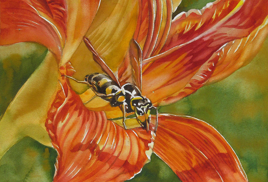 Wish you Wasp here Painting by Alfred Ng