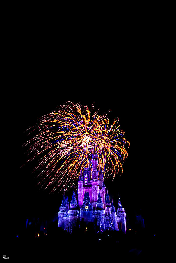 Disney Photograph - Wishes Fireworks Display At Cinderella Castle by Jason Blalock