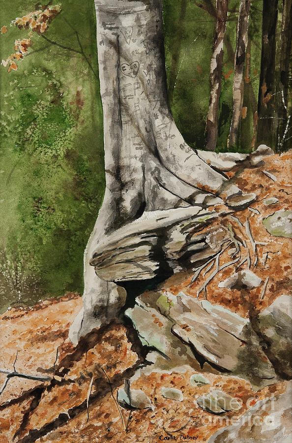 Tree Painting - Wishing Tree by Carla Dabney Tree Painting - Wishing Tree by Carla Dabney