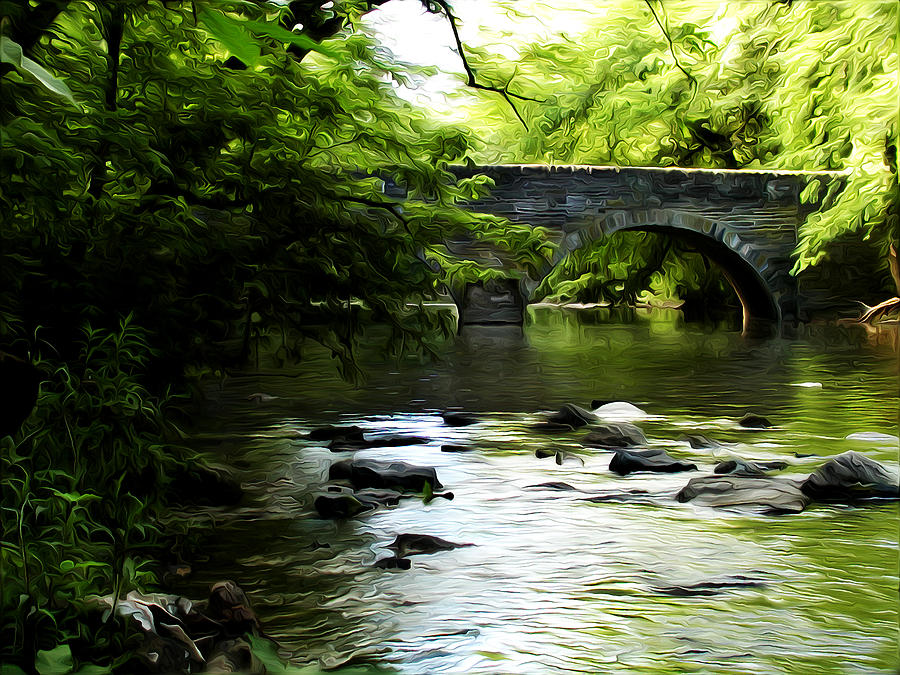 Wissahickon Bridge Photograph by Bill Cannon - Pixels