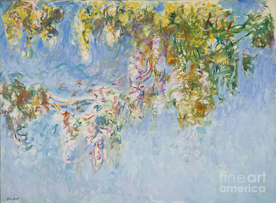 Wisteria Painting by Claude Monet