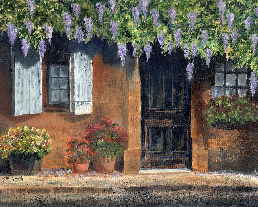 Wisteria Covered Door Painting by Rita Smith - Fine Art America