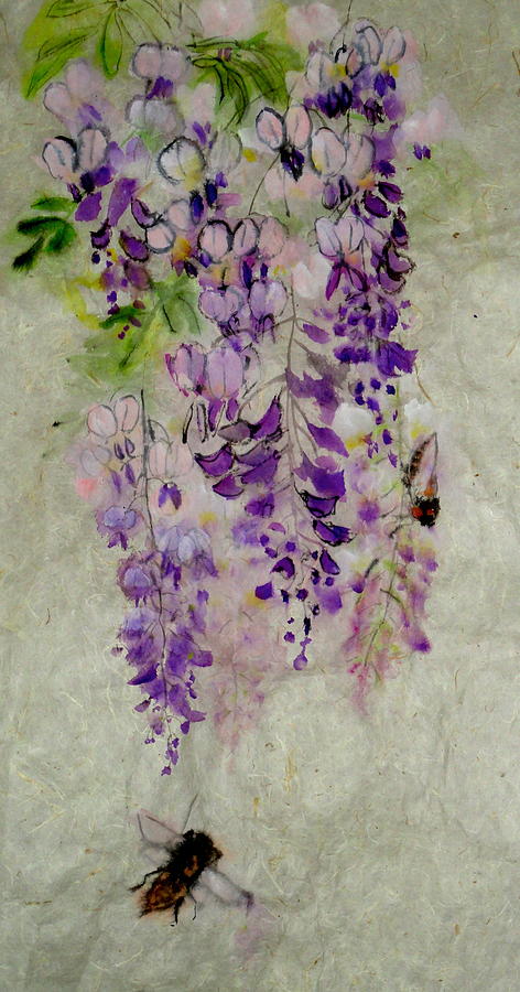 Wisteria Oh Wisteria Painting by Debbi Saccomanno Chan