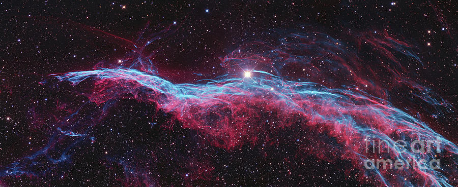 Space Photograph - Witchs Broom Nebula by Ken Crawford