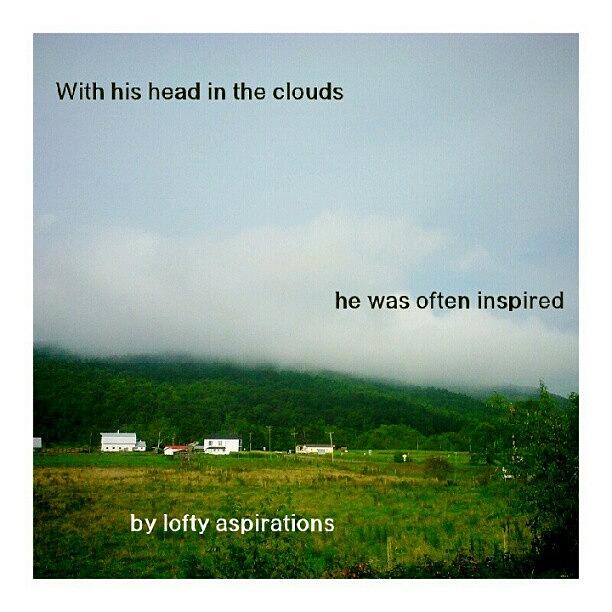 With His Head In The Clouds He Was Photograph by Matthew Saindon