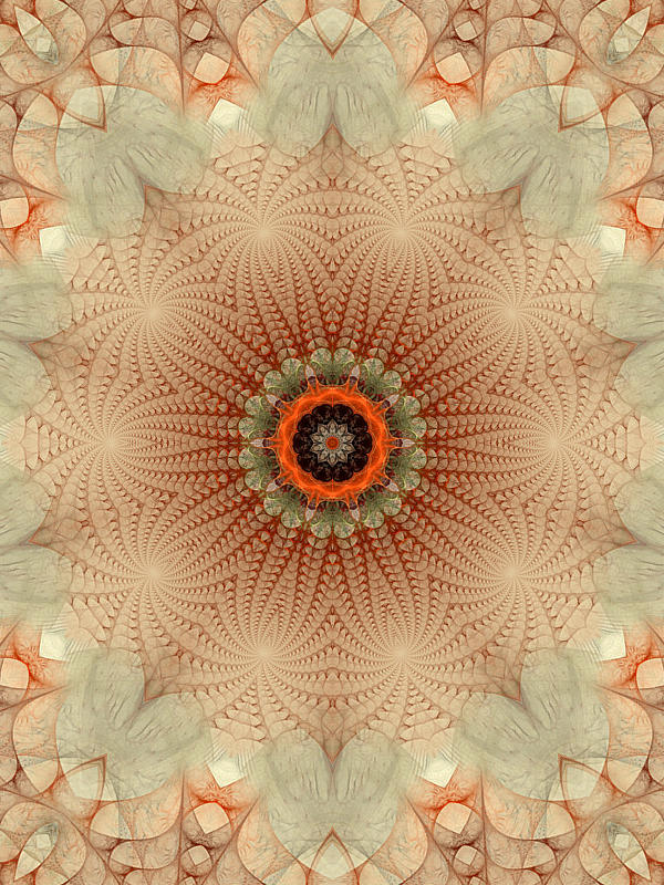Orange Digital Art - Within by Zannie B