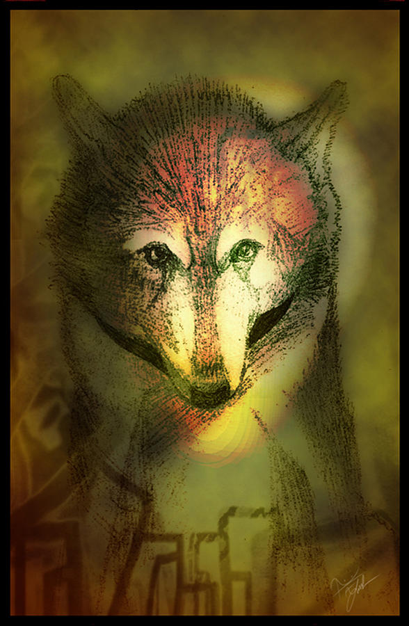 Wolf Digital Art by Amanda Yauch - Fine Art America