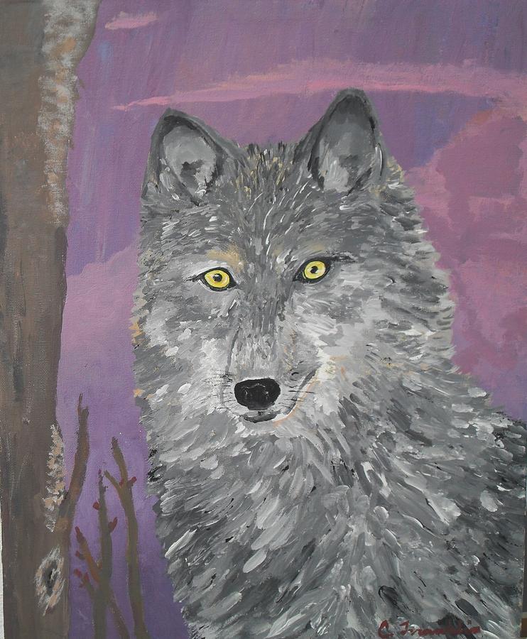 Animal Painting - Wolf by Charisma Franklin