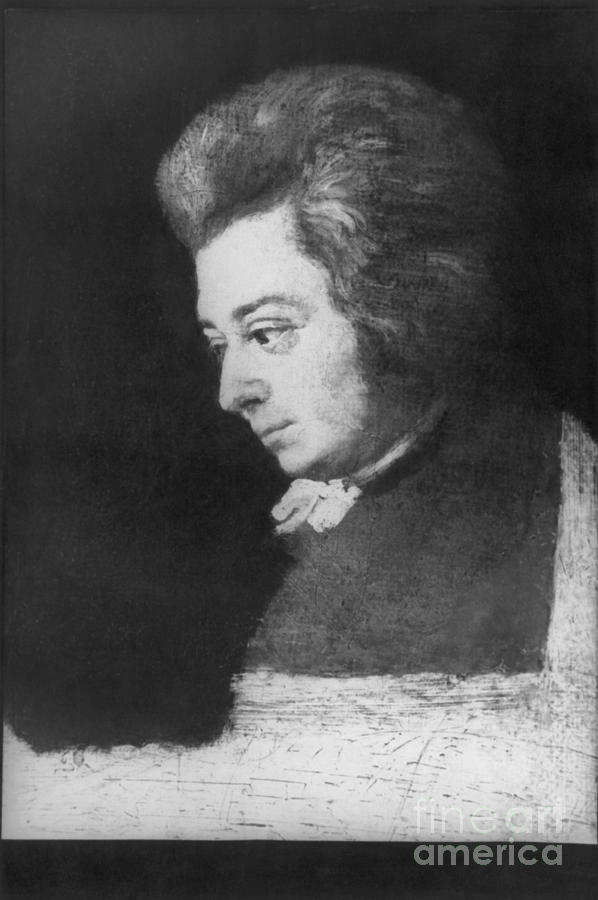 Wolfgang Amadeus Mozart, Austrian Photograph by Omikron