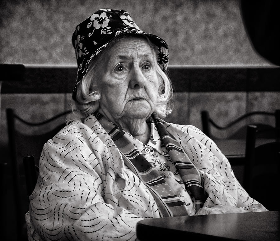 Woman in a Restaurant Photograph by Robert Knight