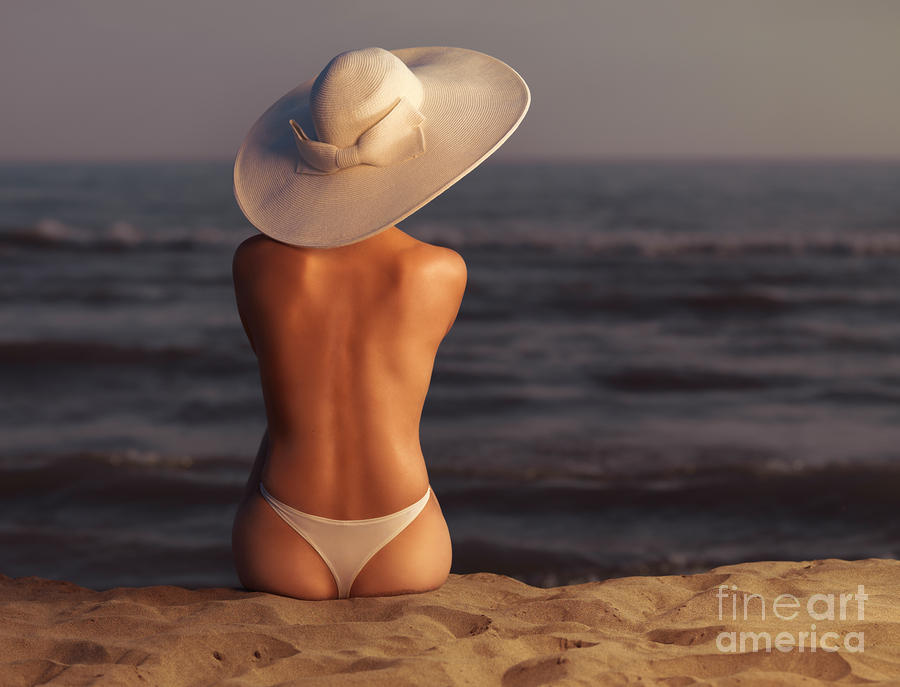 Woman on a Beach Photograph by Maxim Images Exquisite Prints
