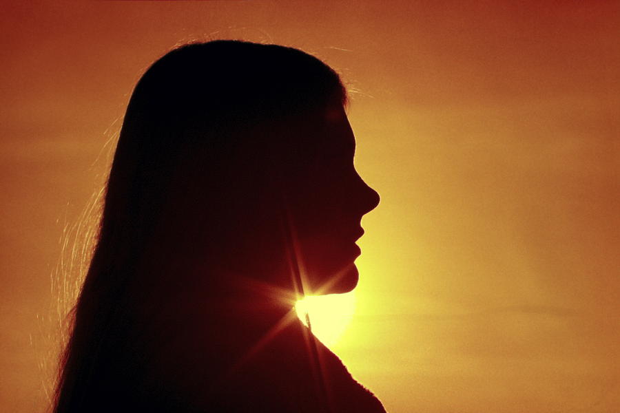 Woman Silhouette Photograph by Sally Weigand