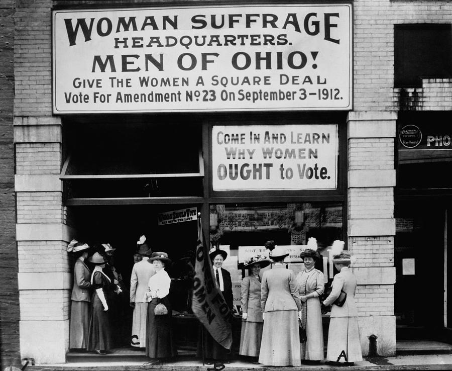 Woman Suffrage Headquarters Photograph by Everett