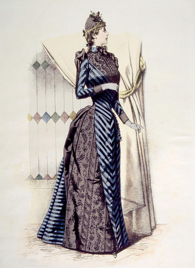 Woman Wearing A Bustle Dress Photograph by Everett