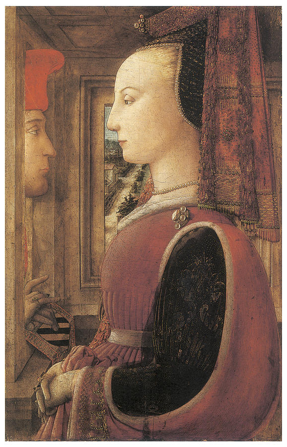 Woman with a Man at the Window Painting by Fra Filippo Lippi - Fine Art ...