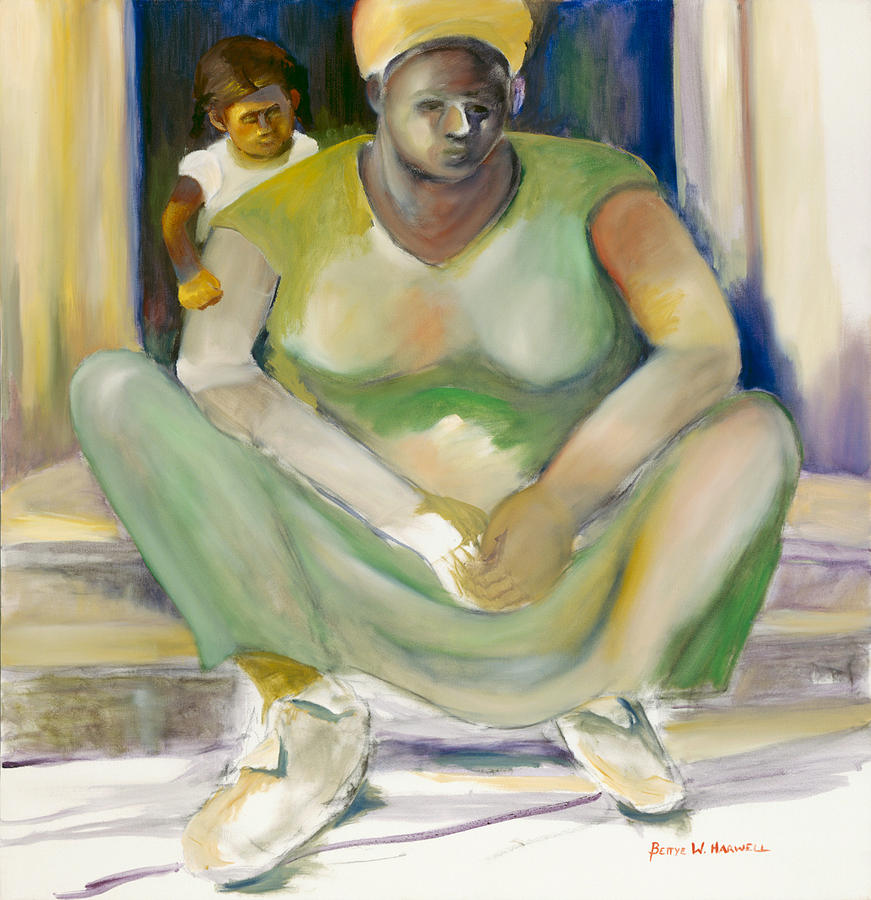 Woman with Child Painting by Bettye  Harwell