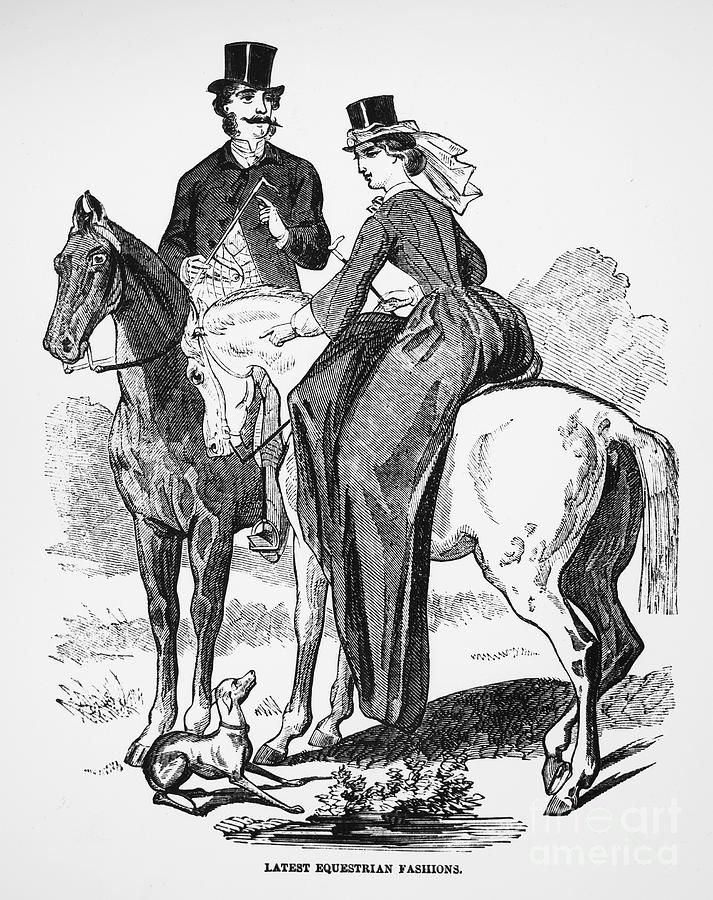 Womens Fashion, 1861 Photograph by Granger