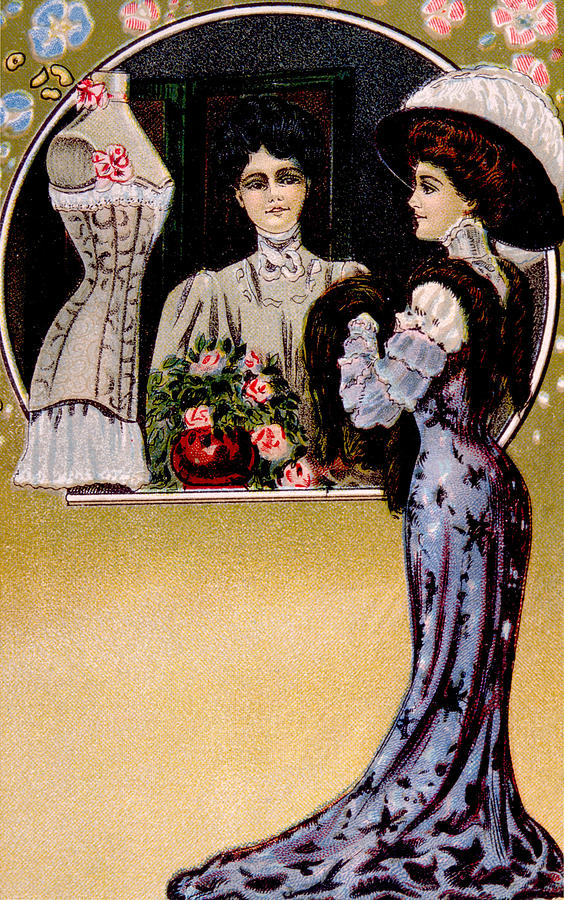 Corset Photograph - Womens Fashion, As Depicted In A 1909 by Everett