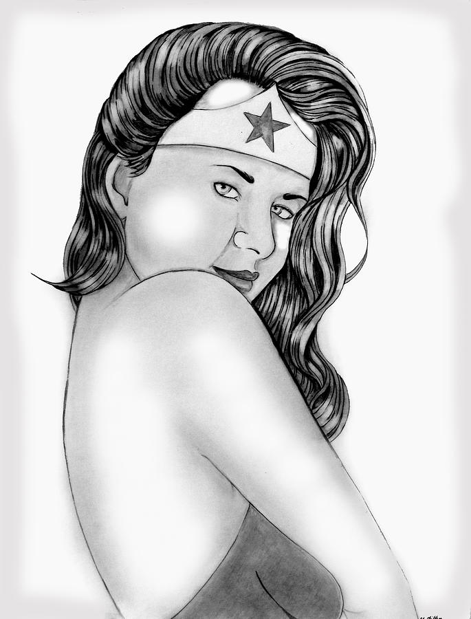 Wonder Woman drawing for blog
