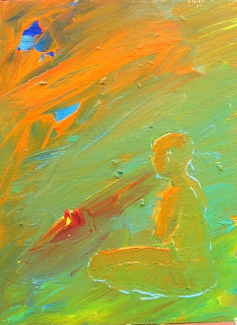 Nude Painting - Wonderfully Alone by Elizabeth Parashis