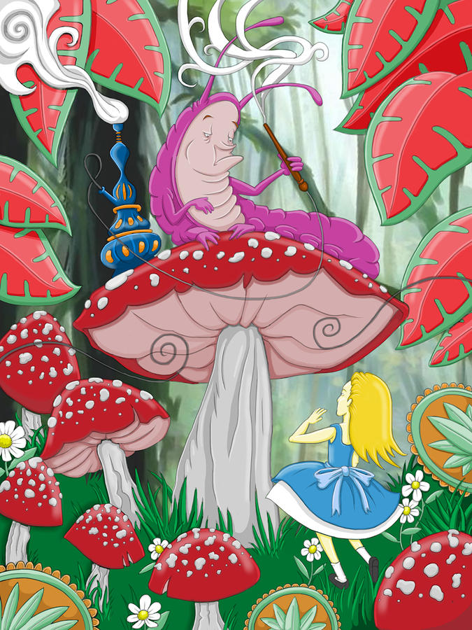 Mushroom Digital Art - Wonderland by Adam Spencer