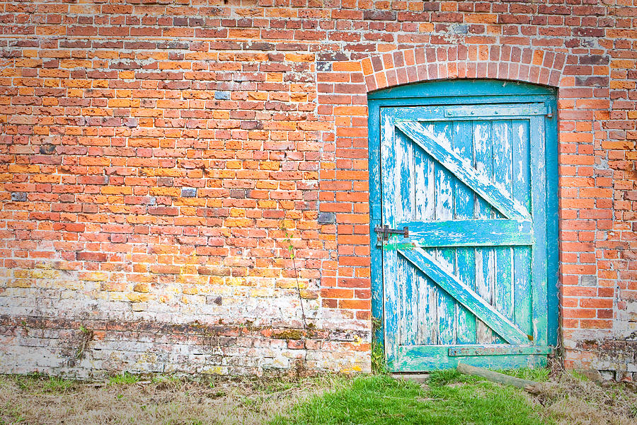 Brick Photograph - Wonky door by Tom Gowanlock