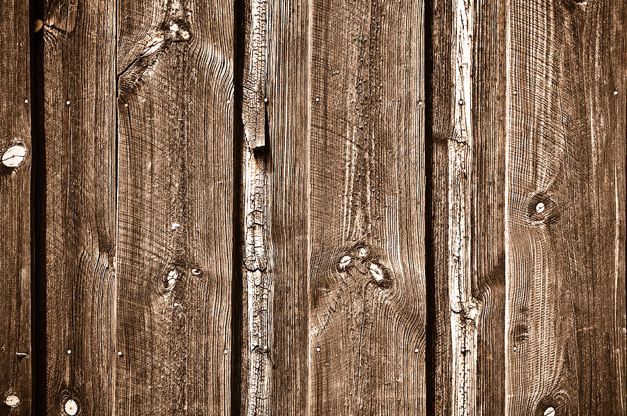 Wood Fence Deck Background Photograph by Brandon Bourdages