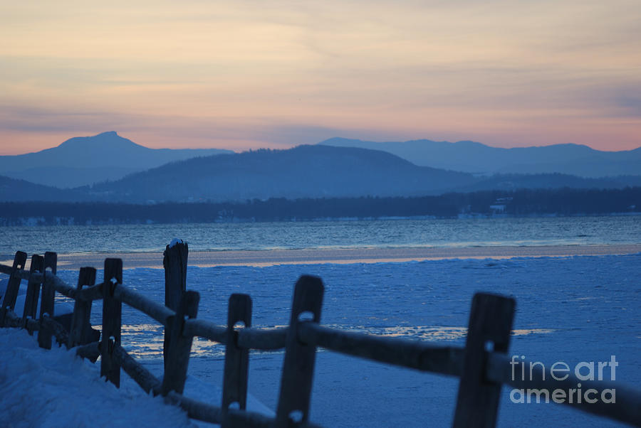 Mystical Dawn - Tranquility by Lake Champlain Photograph by Dejan Jovanovic