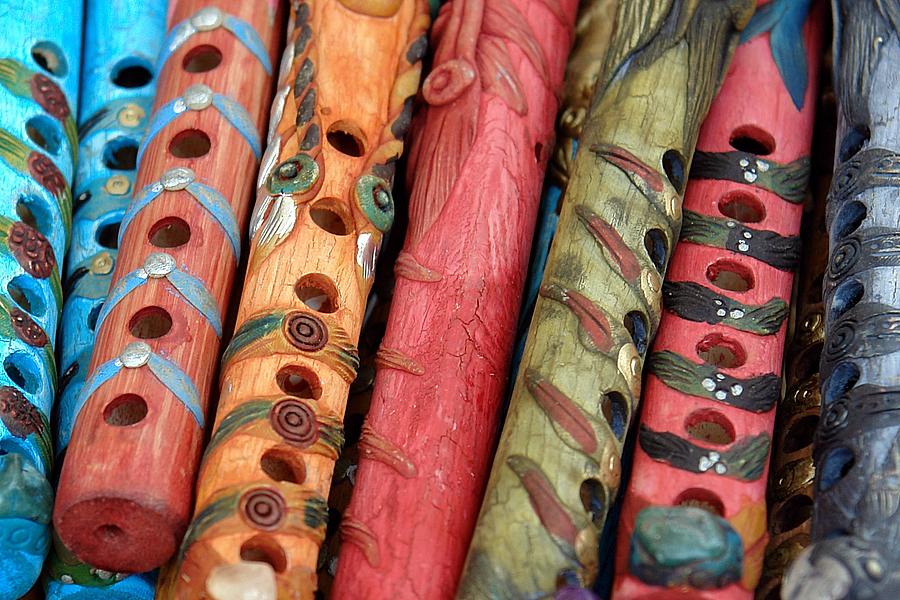 Wooden Flutes Photograph by Don Margulis