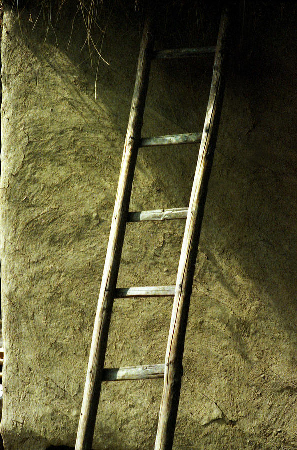 Wooden ladder  Photograph by Emanuel Tanjala
