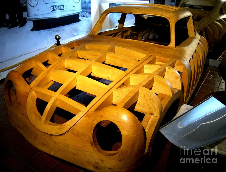 wooden porsche