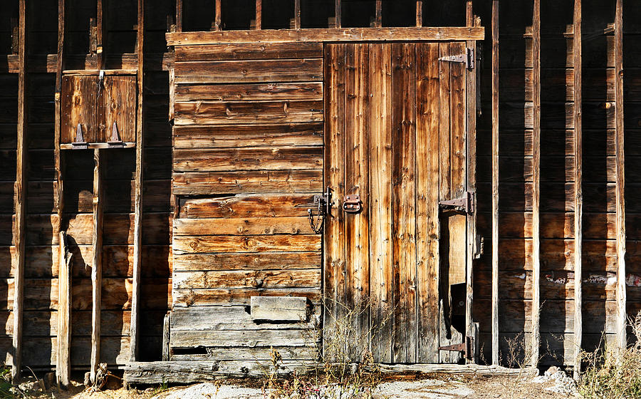 Vintage Photograph - Wooden Slats Barn by Marilyn Hunt