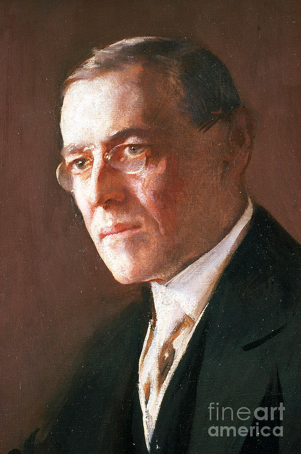 Woodrow Wilson, 28th American President Photograph by Photo Researchers